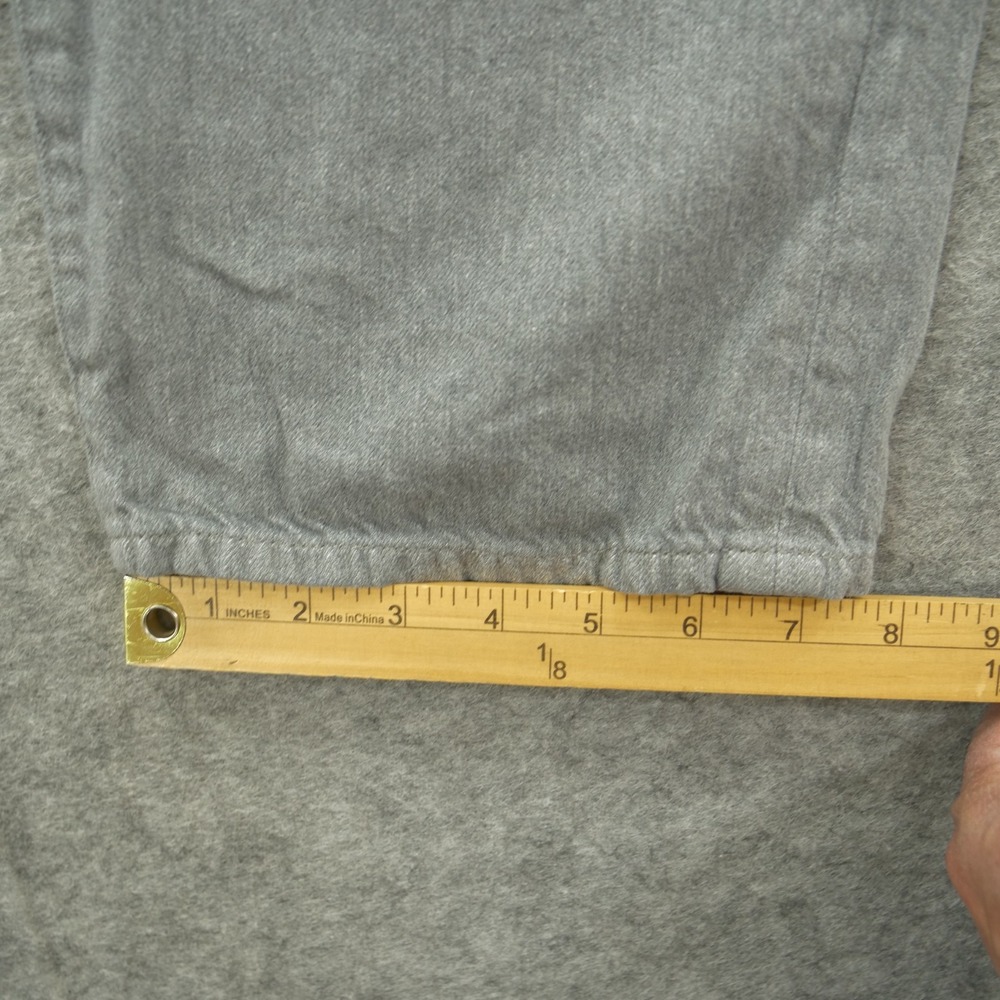 R13 Jeans Womens 27 Gray Lemmy Slim Straight High Rise Zip Fly Cotton Linen - Picture 11 of 11